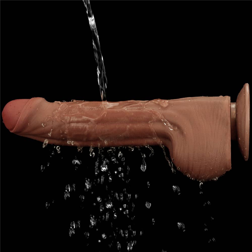 The 11.5 inches king sized sliding skin dildo is fully washable