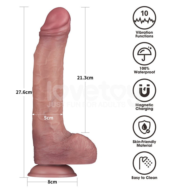 11'' Vibrating Dual Density Power Cock