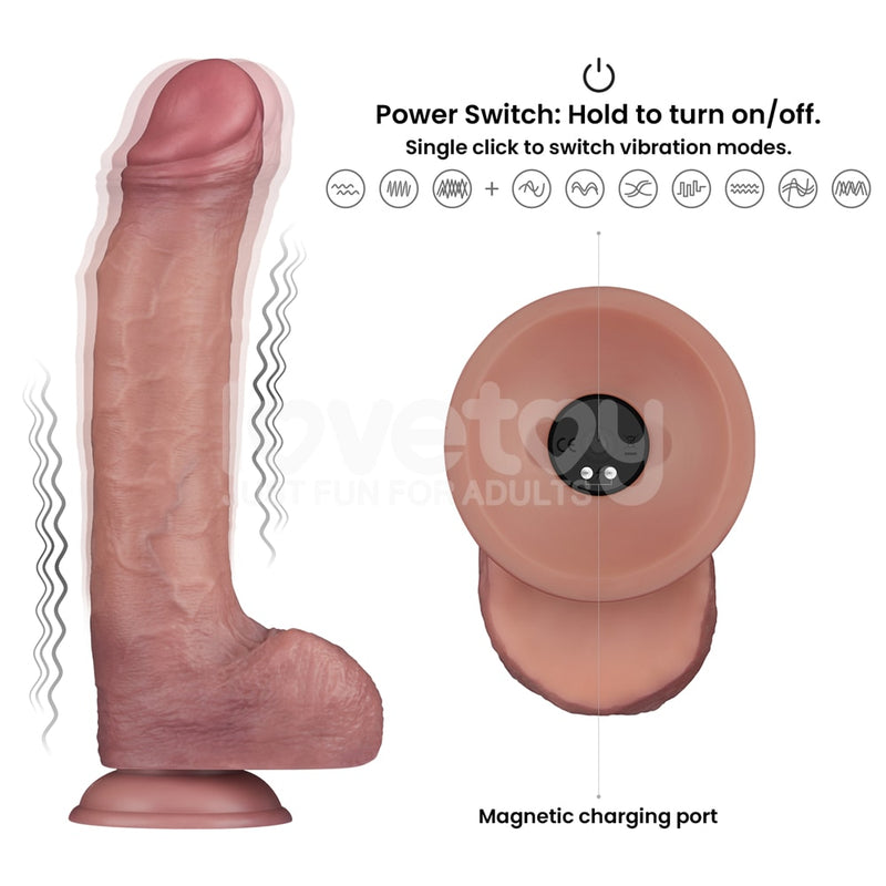 11'' Vibrating Dual Density Power Cock