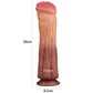 The size of the 12 inches dual layer silicone horse dildo 