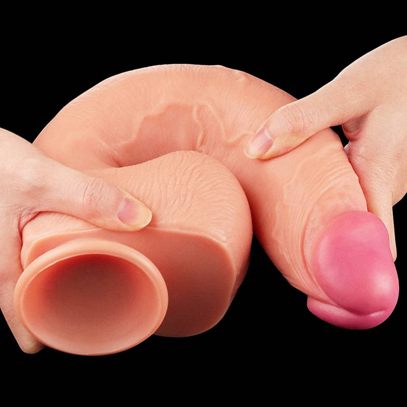 Monster Dildo | 12" Huge Dual Density Silicone Realistic Dildo with Suction Cup