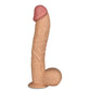 The 12 inches legendary king sized realistic dildo is upright
