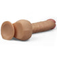The 12 inches legendary king sized realistic dildo has a strong suction cup