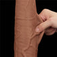 The dual layer sliding skin of the  13.5 inches huge soft sliding skin dildo