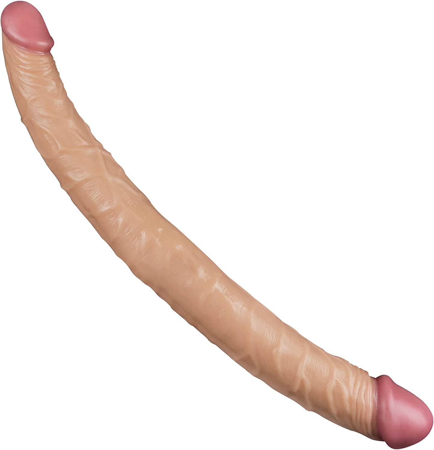 The long body of the 14 inches double ended realistic dildo