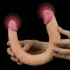 14'' Double-Ended Realistic Dildo with Two Different Size Head
