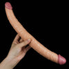 14'' Double-Ended Realistic Dildo with Two Different Size Head