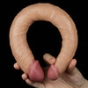 14'' Double-Ended Realistic Dildo with Two Different Size Head