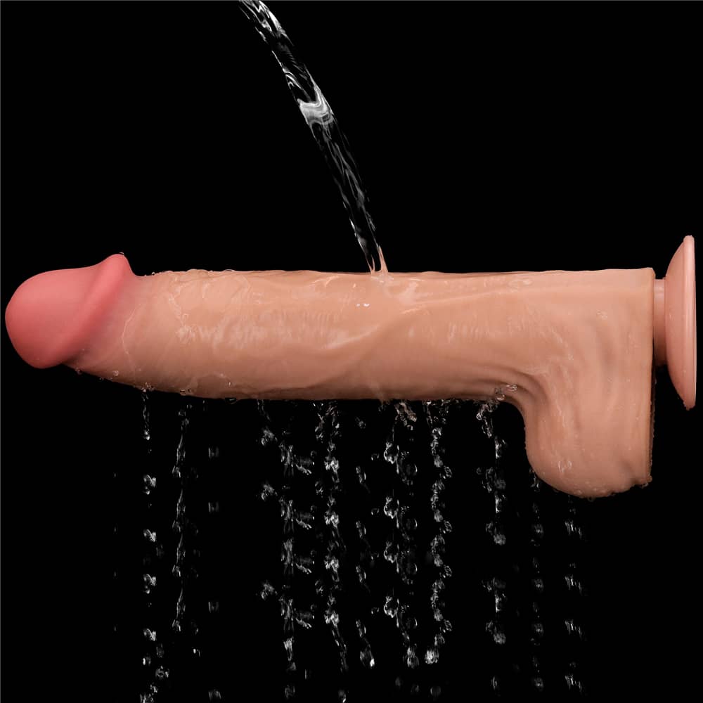 The 14 inches king sized sliding skin dildo is fully washable