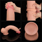 The details of the 14 inches king sized sliding skin dildo