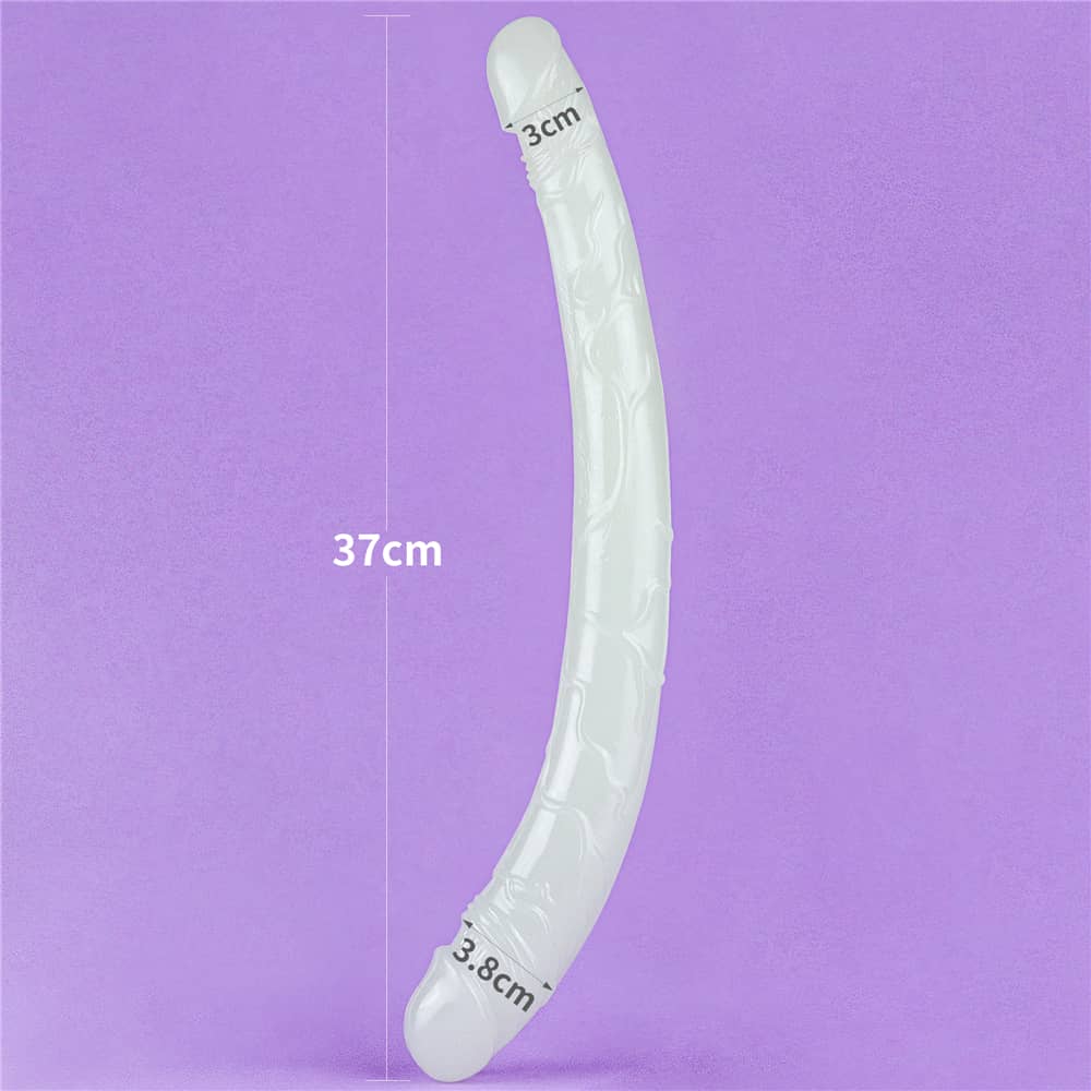 The size of the 14.5 inches lumino play double dildo