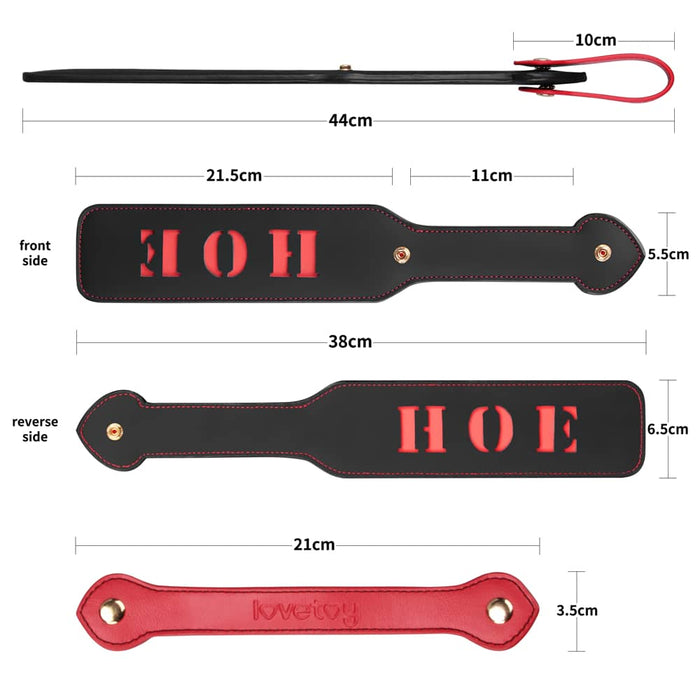 Designer Bondage | 15'' Rebellion Reign Paddle "HOE"