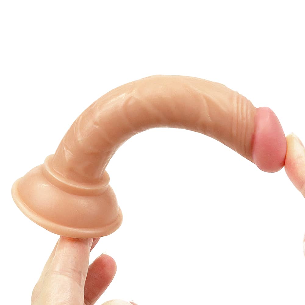 The 5 inches enduro blaster realistic dildo bends ultra softly