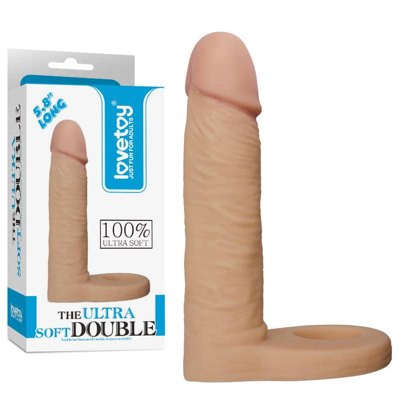 The packaging of the 5.8 inches wearable anal dildo