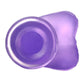 The suction cup of the 6 inches purple jelly studs crystal dildo
