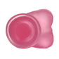 The suction cup of the 6 inches pink jelly studs crystal dildo