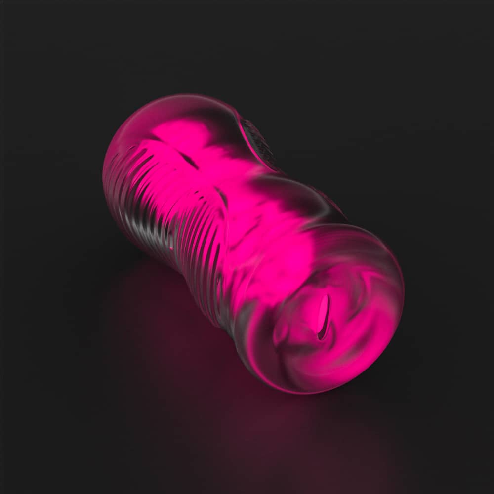 The 6 inches pink lumino play masturbator creats the pink light