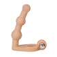 The 6 inhces soft bead vibrating anal plug is upright