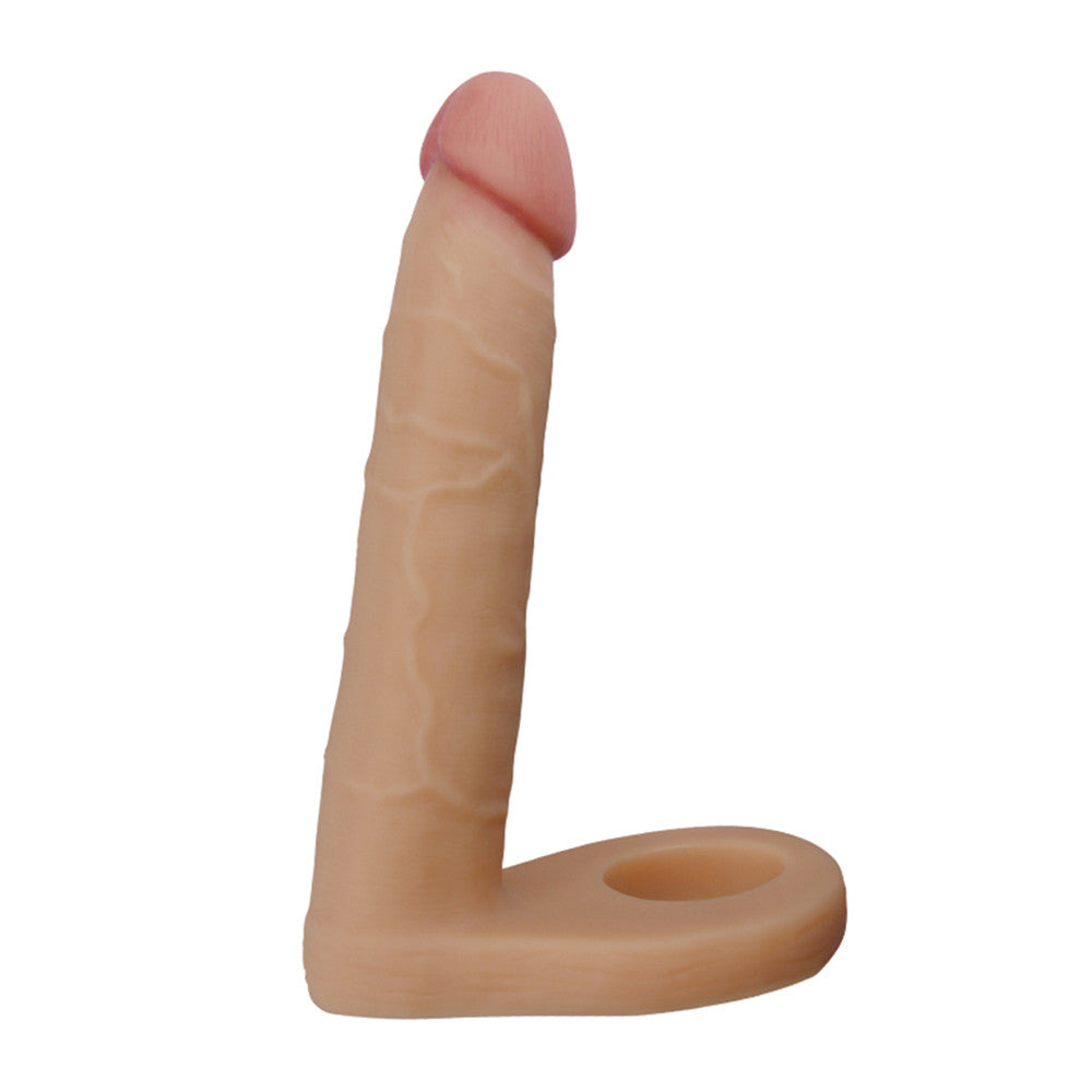 The 6.25 inches wearable anal dildo  is upright