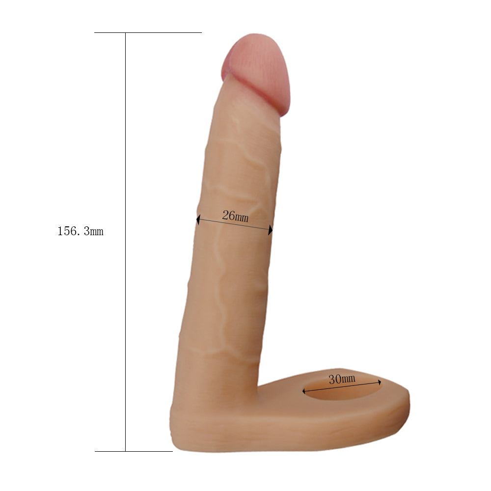 The size of the 6.25 inches wearable anal dildo 