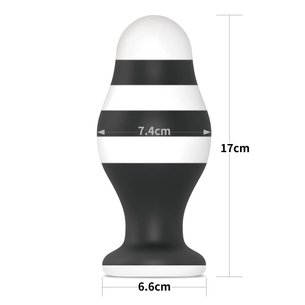 The size of the 6.5 inches x-missioner butt plug