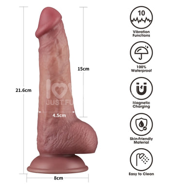 8.5'' Vibrating Dual Density Power Cock