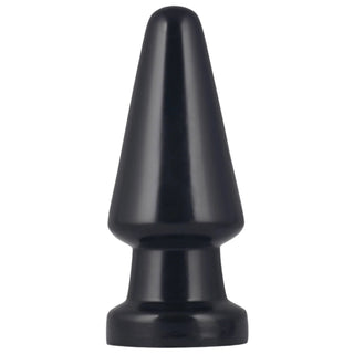The 7 inches anal shocker large butt plug is upright with a video playback logo