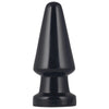 The 7 inches anal shocker large butt plug is upright with a video playback logo
