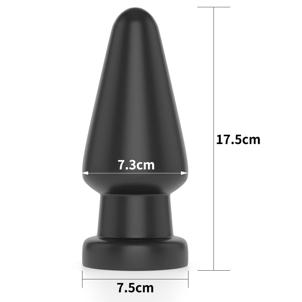 The size of the 7 inches anal shocker large butt plug 