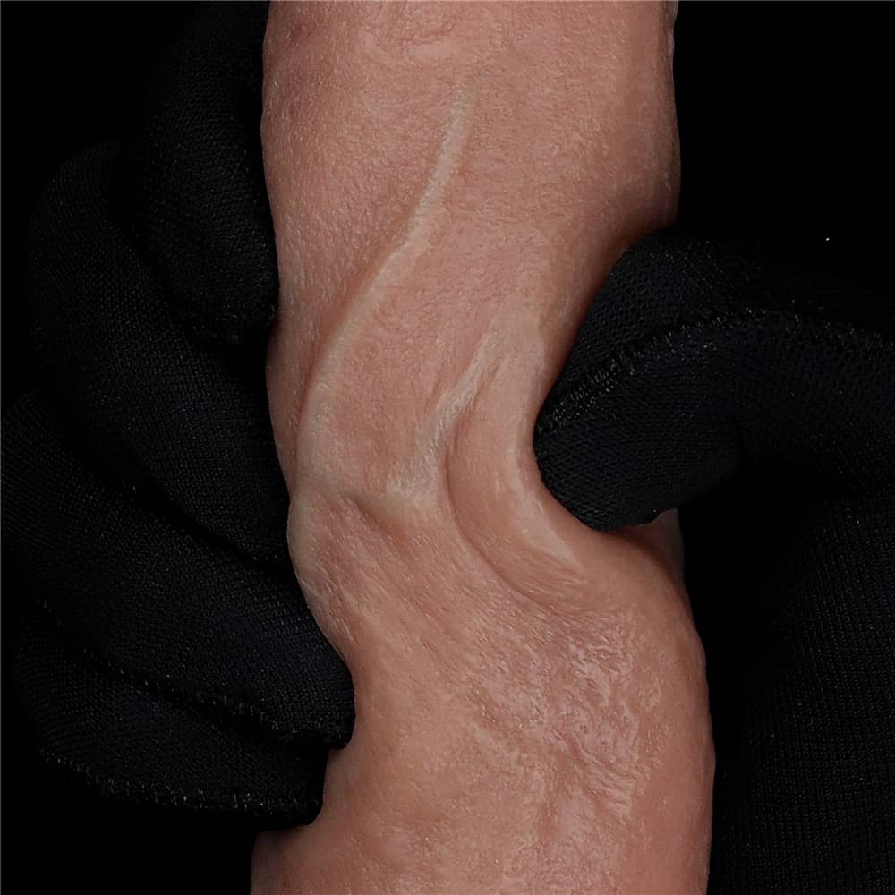 Super real feel experience with this 7 inches dual layered silicone cock