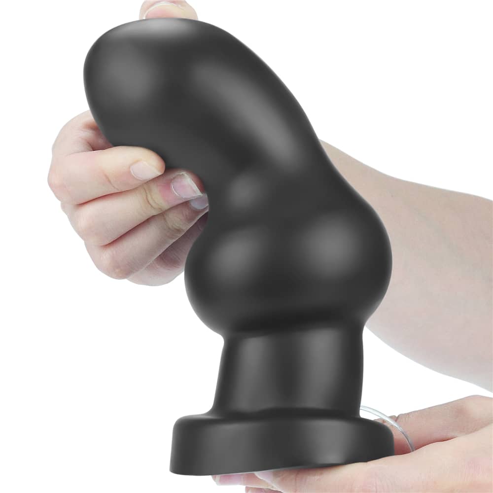 The 7 inches king sized vibrating anal rammer is soft