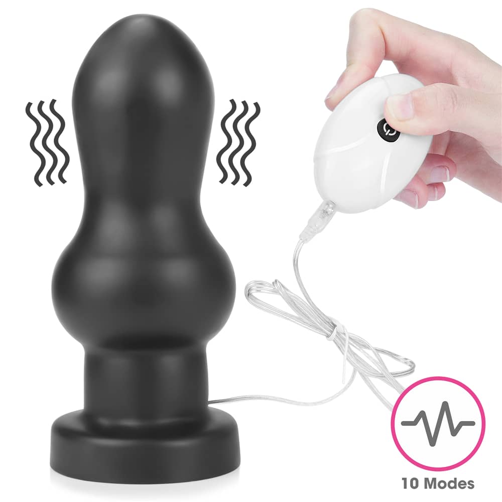 The 7 inches king sized vibrating anal rammer has 10 modes of vibrations