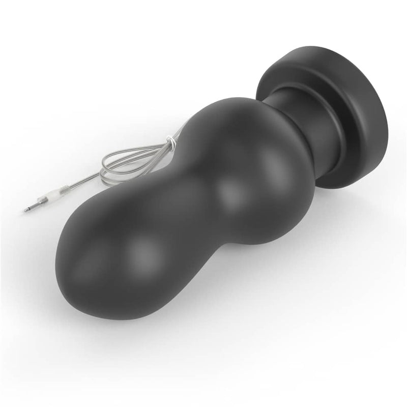 The 7 inches king sized vibrating anal rammer is smooth and girthy