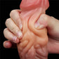 The 9 inches silicone realistic tongue dildo  is soft and textured