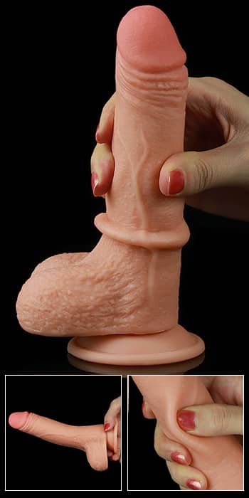 The dual layer sliding skin of the  7 inches sliding skin dual layer dong