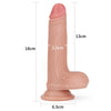 Small Dildo | 7'' Dual Density Platinum Silicone Cock Flesh