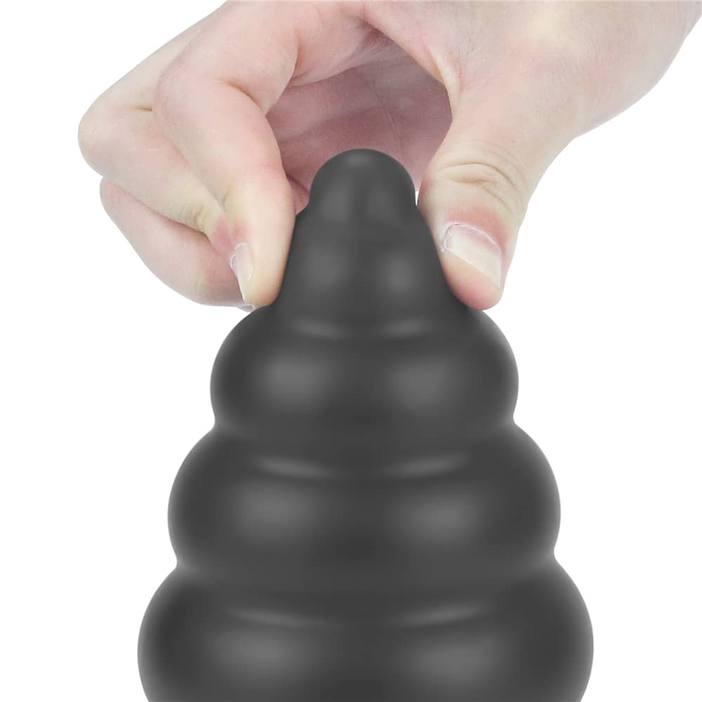The soft head of the 7 inches king sized vibrating anal cracker
