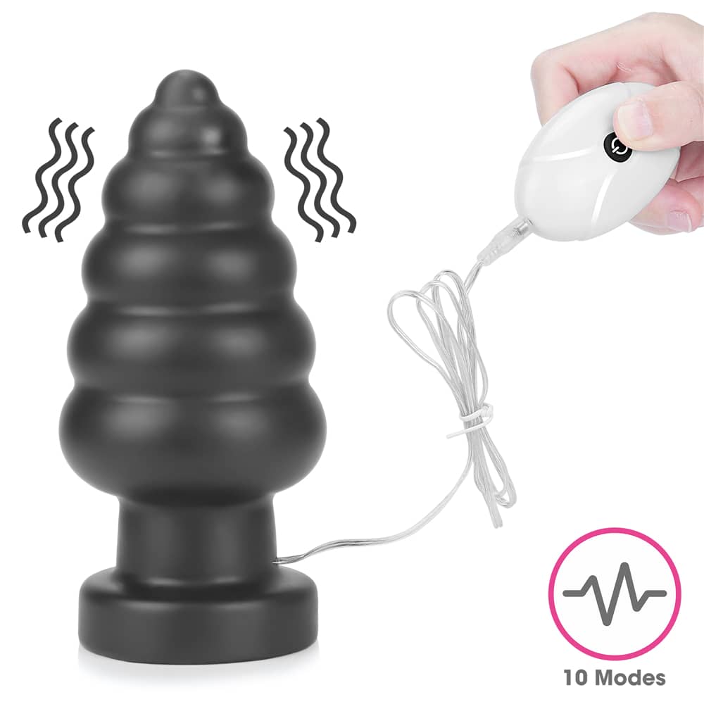 The 7 inches king sized vibrating anal cracker has 10 modes of vibrations