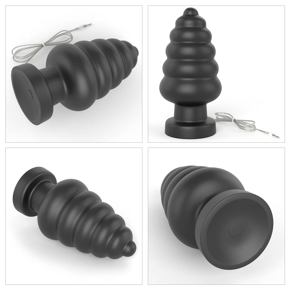 The different angles of the 7 inches king sized vibrating anal cracker