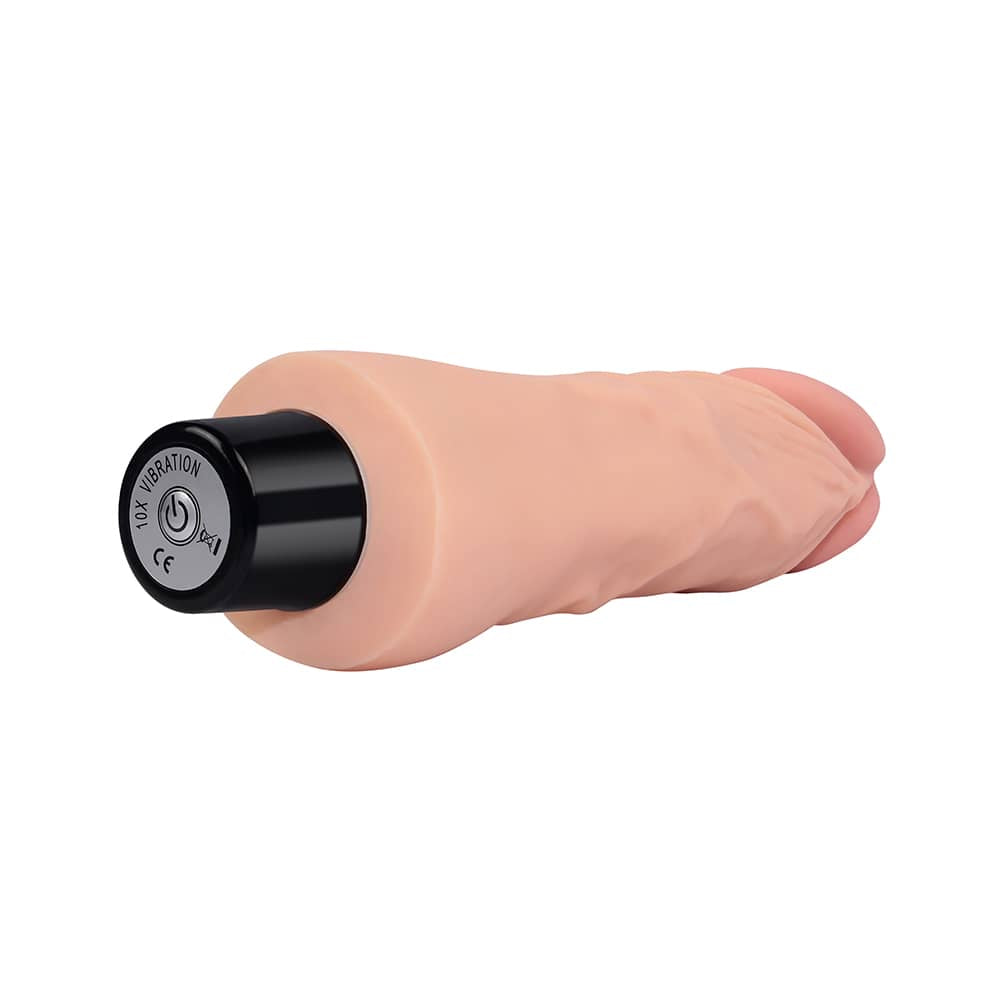 The switch of the 7 inches real softee vibrating authentic dildo