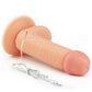 The dildo of the 7 inches vibrating dildo easy strapon set lays flat