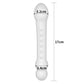The size of the 7.3 glass romance crystal clear anal dildo