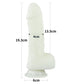 The size of the 7.5 inches lumino play silicone dildo
