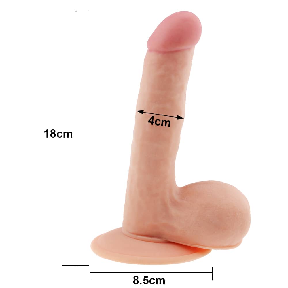 The size of the 7.5 inches silicone soft deluxe anal douche