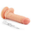 The dildo of the 7.5 inches vibrating dildo easy strapon set lays flat