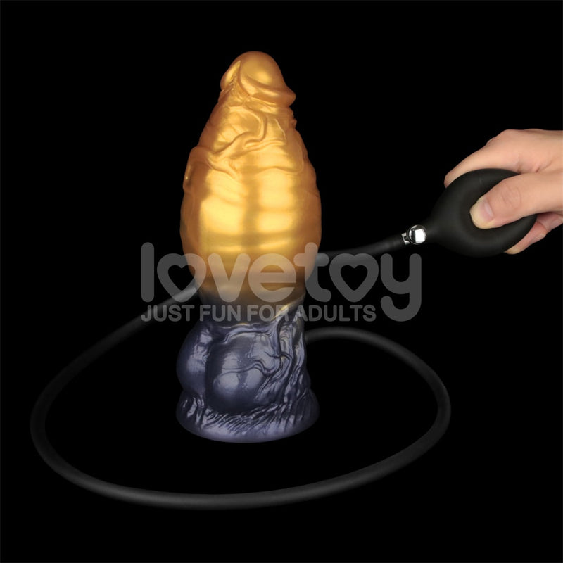 7.5'' Dual Density Silicone Inflatable Dildo