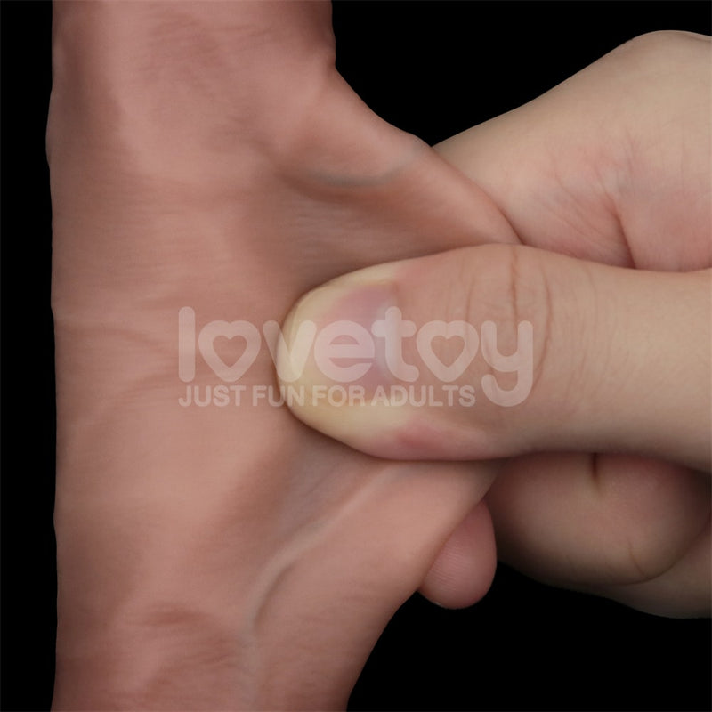 7.5'' Sliding Skin Pro II Dual Layer Silicone Dong