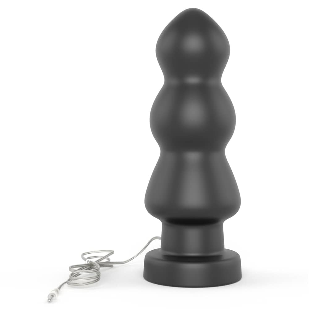  The 7.8 inches king sized vibrating anal rigger stands upright