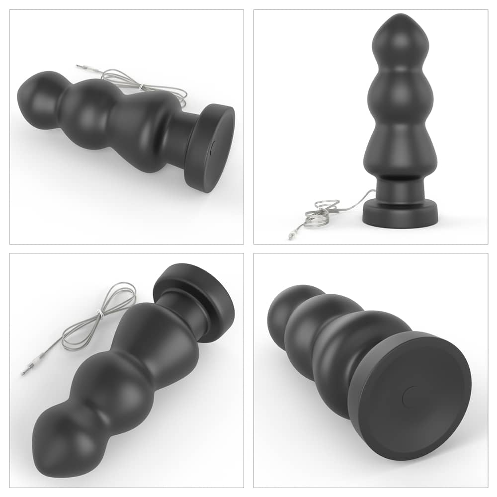The different angles of the 7.8 inches king sized vibrating anal rigger