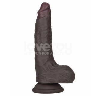 7'' Sliding Skin Pro II Dual Layer Silicone Dong Black